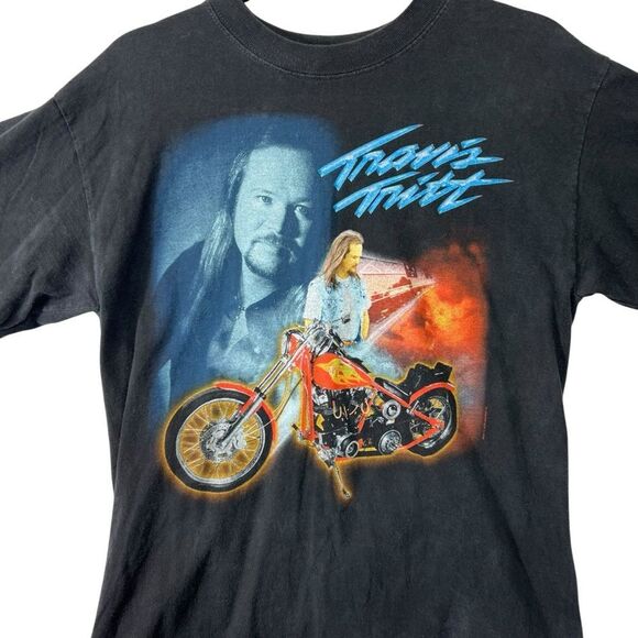 vintage medium Travis Tritt t shirt 2002 tour 2001 tshirt - Picture 3 of 12